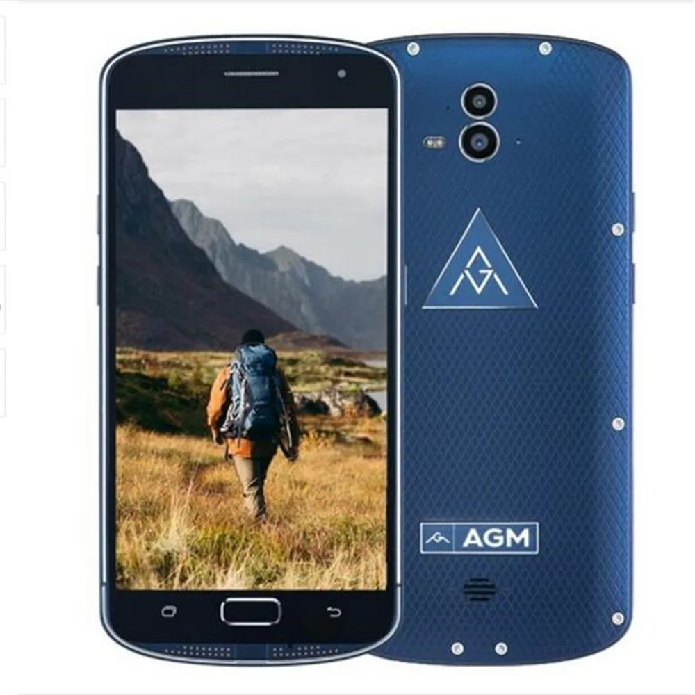 AGM X1 EU IP68 Waterproof NFC Smartphone 5.5&quot AMOLED 4G Qualcomm Snapdragon 617 4GB+64GB 13MP 5400mAh Fingerprint Mobile Phone |