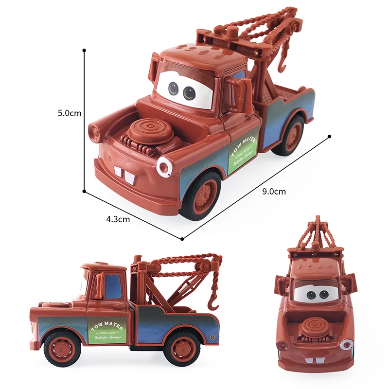 4 шт./компл. disney Pixar Cars 3 Lightning McQueen Dinoco Cruz Jackson Storm Mater литая под давлением Металлическая Модель автомобиля игрушки для детей
