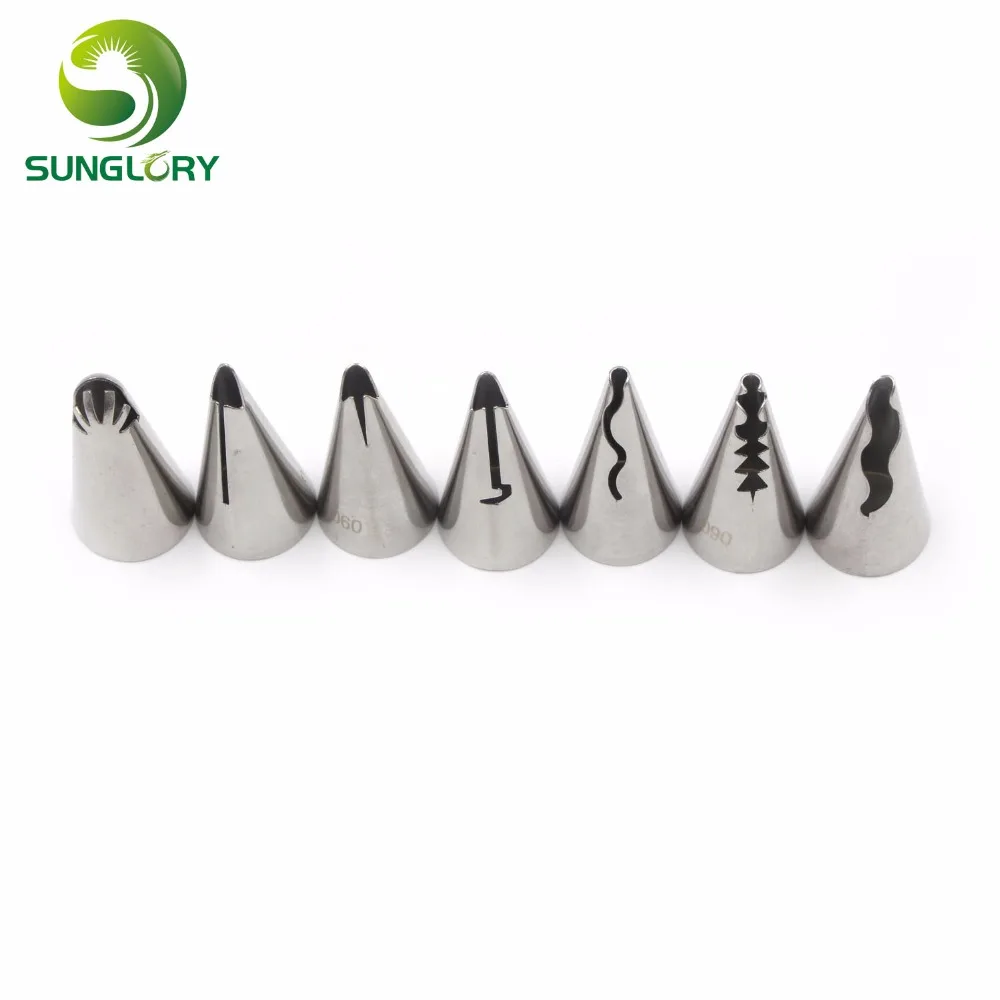 7 шт из нержавеющей стали русские насадки Свадебные украшения Глазурь