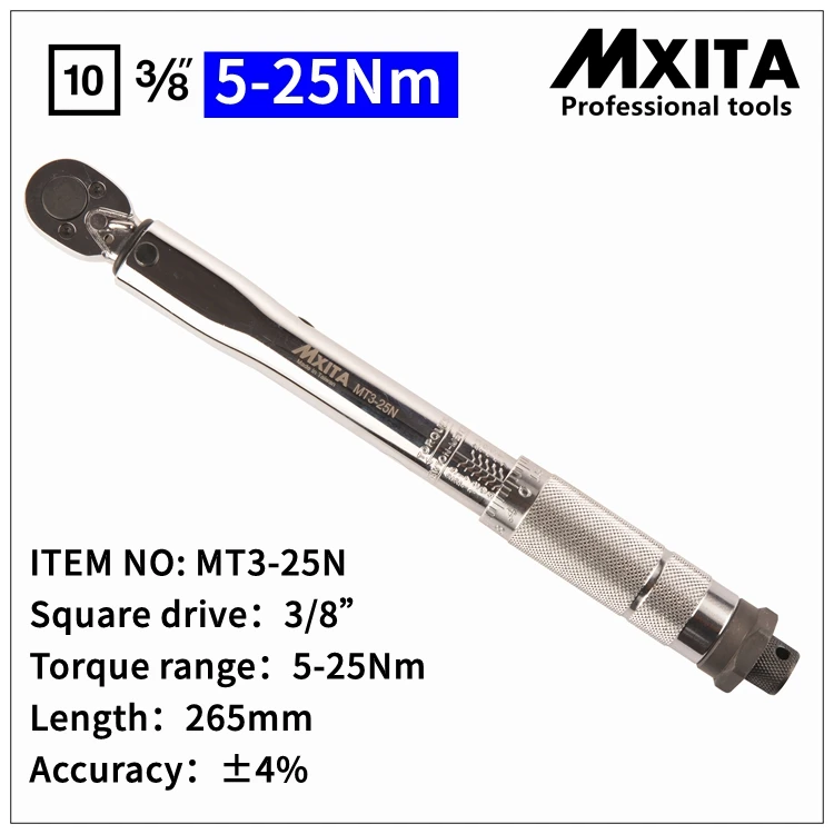 5 -25Nm MXITA 1/4 дюйма 1-25NM нажмите ключ с регулируемым крутящим моментом набор инструментов для ремонта велосипеда гаечный ключ набор ручных инструментов - Цвет: 5 -25Nm