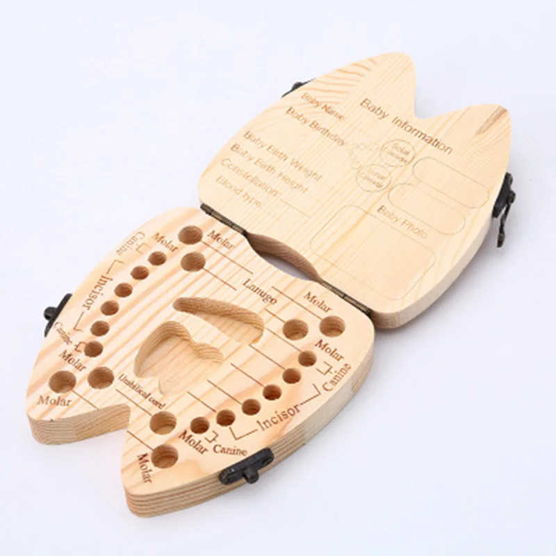 Высокое качество деревянная коробка для зубов органайзер хранения