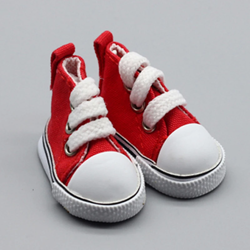 9 color Assorted 5 cm Canvas Shoes For BJD Doll Fashion Mini Toy Sneaker Bjd for Russian Accessories | Игрушки и хобби