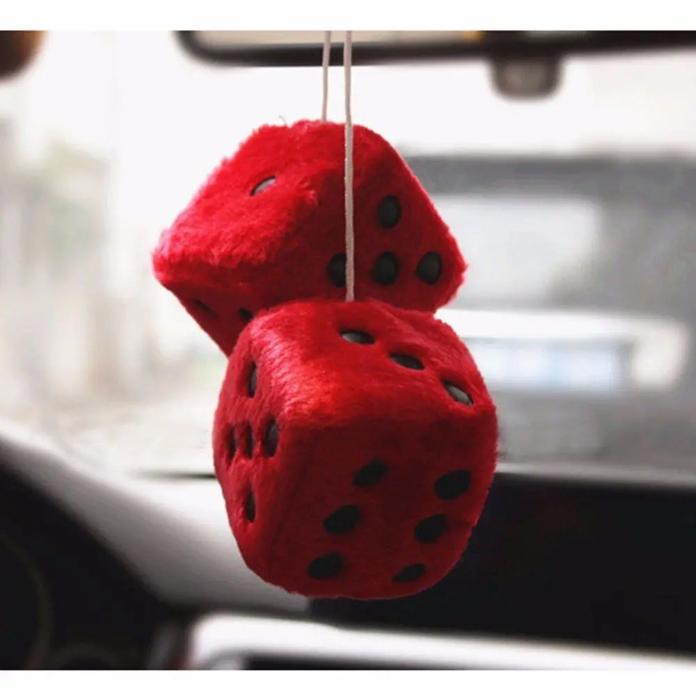 Автомобильный кулон красочные плюшевые кости Craps JDM автомобильные Подвески на