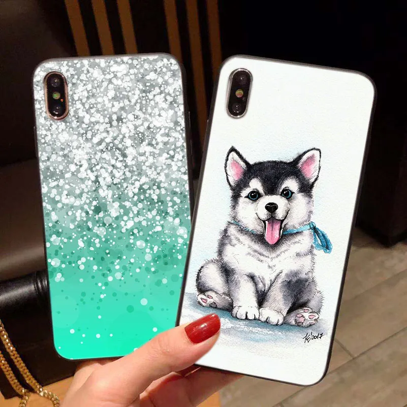 Модная чехол для телефона Funda роспись под мрамор дизайн iPhone 6 S 7 8 X плюс XS MAX XR