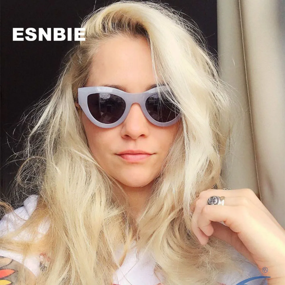 ESNBIE высокое качество пикантные Винтажные Солнцезащитные очки кошачий глаз