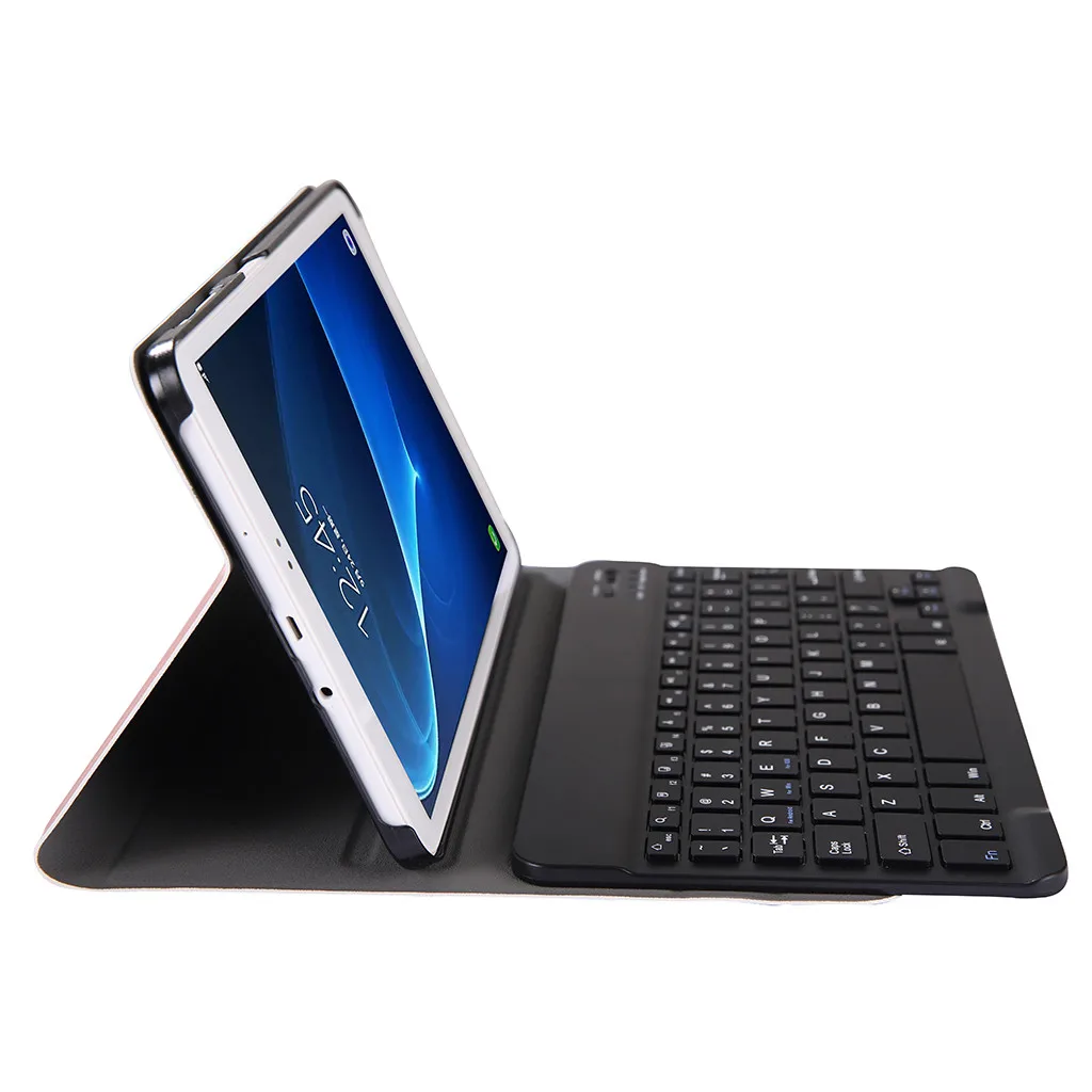 Съемная Беспроводная клавиатура Bluetooth для Samsung Galaxy Tab A T580/T585 10,1, тонкий Чехол-подставка+ беспроводная клавиатура#25