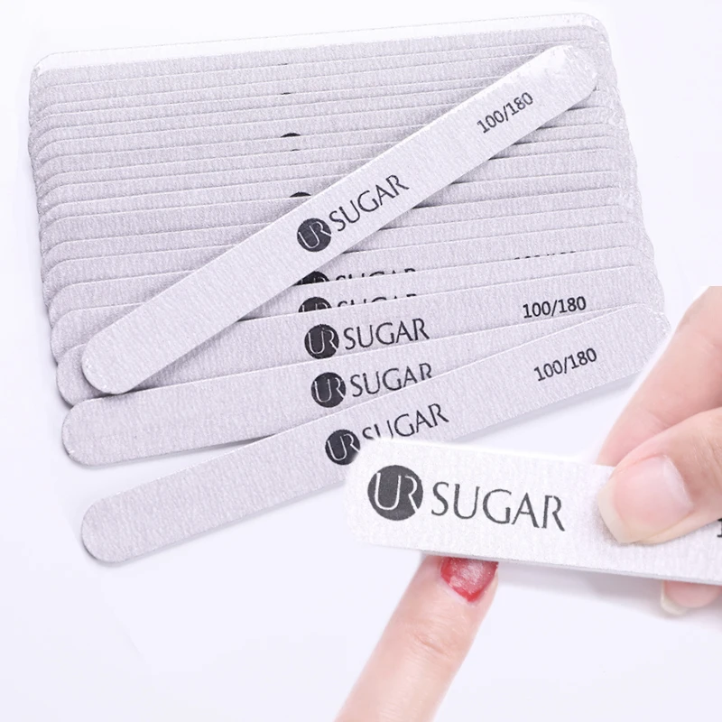 UR SUGAR 5 шт. пилочки для ногтей буфер блока средство снятия УФ гель лака 100/180