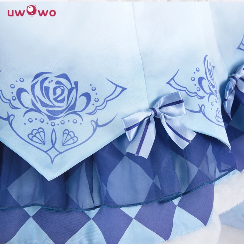 UWOWO чудо Никки костюм игра Uwowo косплей принцесса Лиза ледяное синее платье