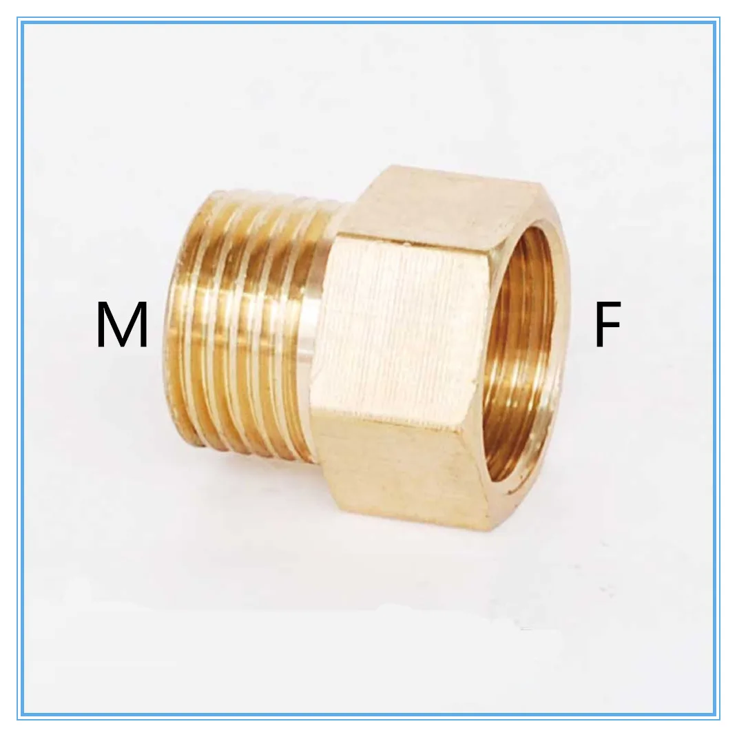 Медный переходник M/F 1/8 &quot 1/4&quot 3/8 1/2&quot штекер гнездо Латунный фитинг латунный
