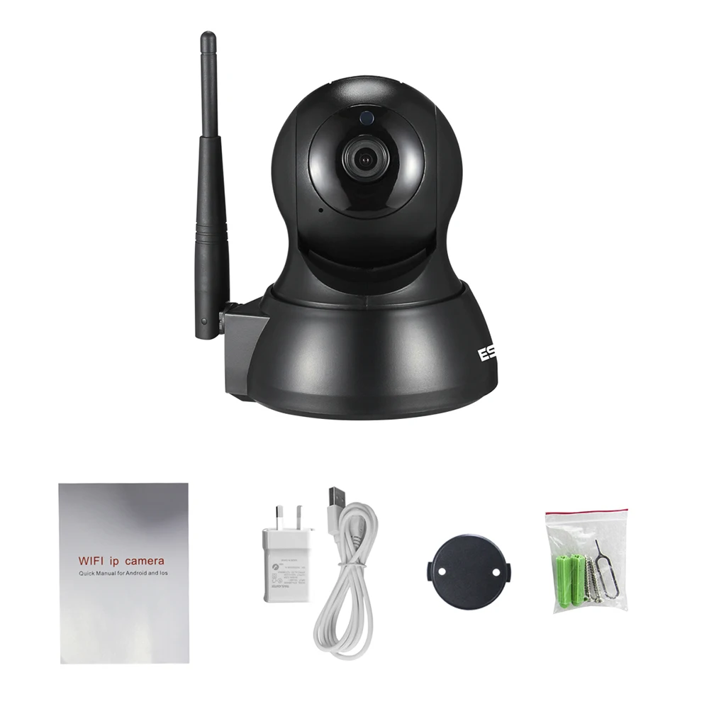 ESCAM QF007 1MP 720P WiFi ИК сигнализация панорамирование/наклон ip-камера поддержка 64G TF карта для Android iOS смартфонов и компьютеров