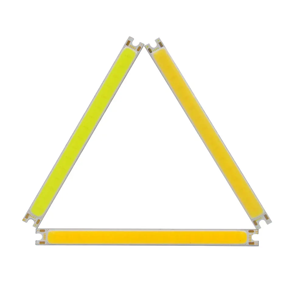 100*8 мм COB LED Bar Light s Chip On Board 5W 12V источник светильник Bulb DC12V для DIY Auto lamp Work Decor ing 10