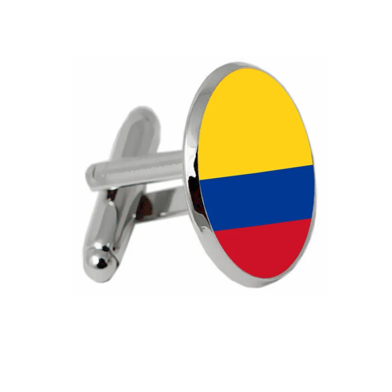 Милые запонки для движения стеклянные кабошон с национальным флагом свадьбы