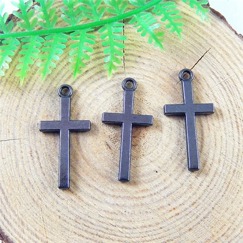 GraceAngie 20PCS Gun Black Religion Crosses Jewelry Making Charm Alloy Handmade Finding Pendant Accessory Bracelet Simple Design | Украшения