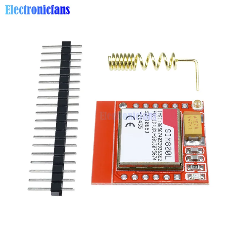 5 шт./лот мини маленький SIM800L GPRS GSM модуль карта MicroSIM Core плата четырехдиапазонный TTL
