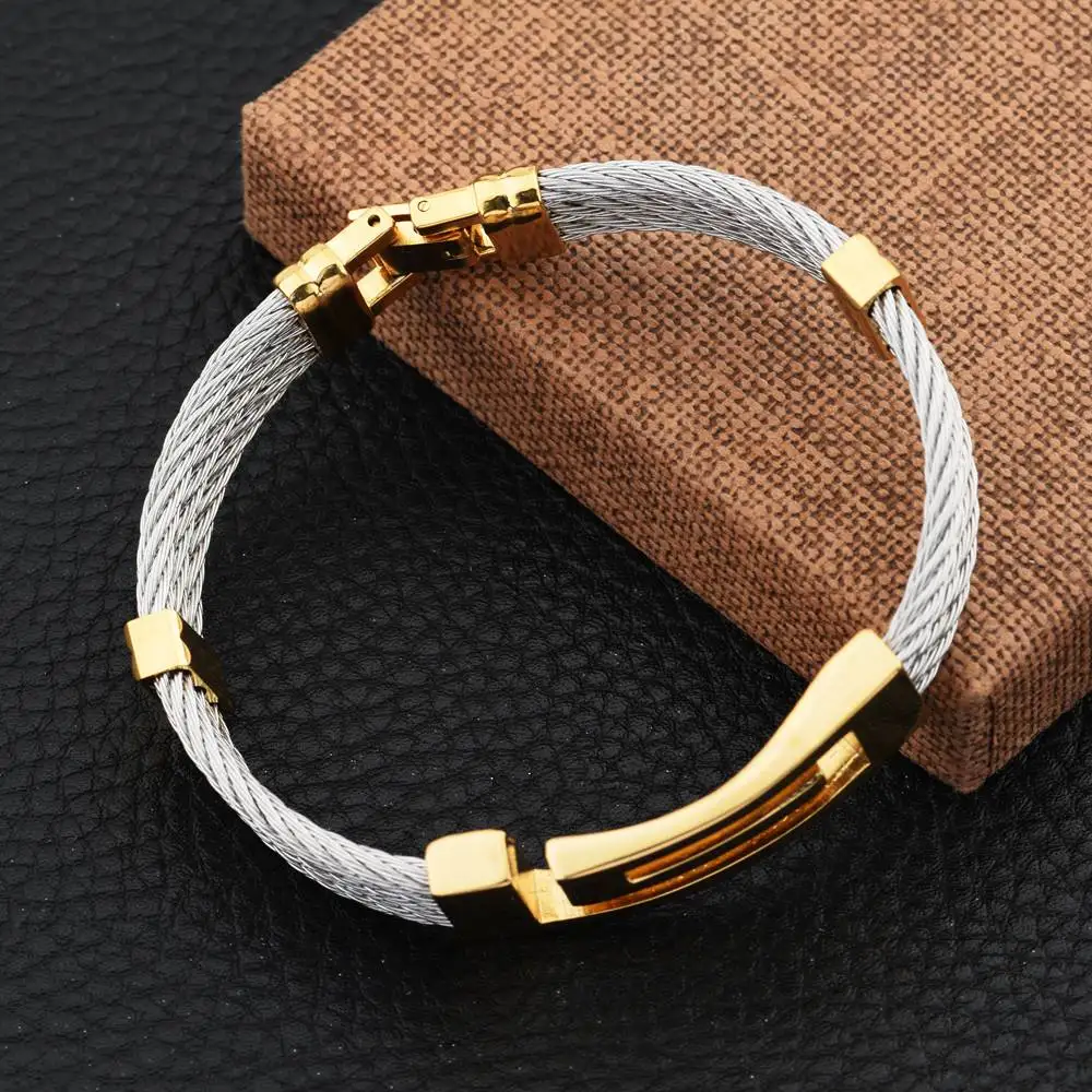 2017 goofan хип-хоп модные Медный провод-стали и браслет 20 см личности Интимные