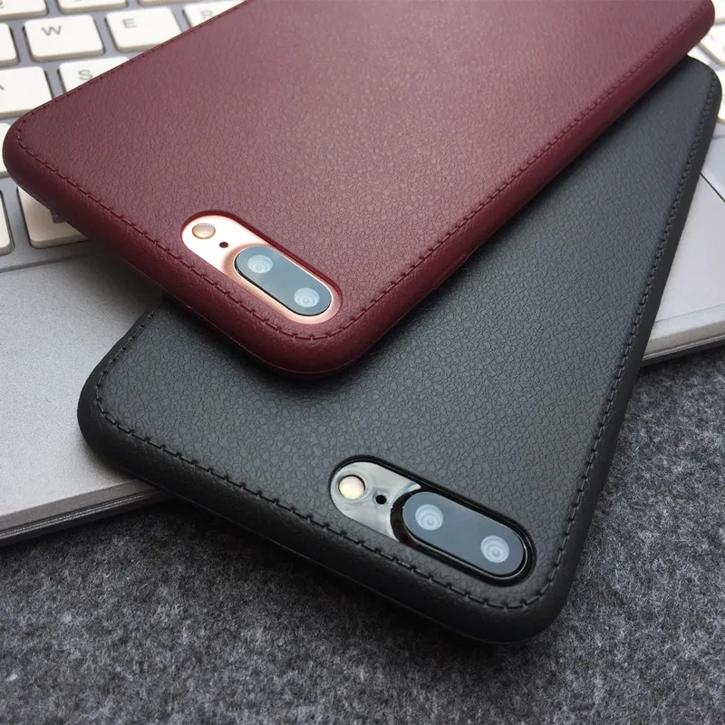 Чехол для iPhone 12 11 Pro мягкий ультратонкий кожаный чехол из ТПУ 5S 6S 7 8 Plus задняя
