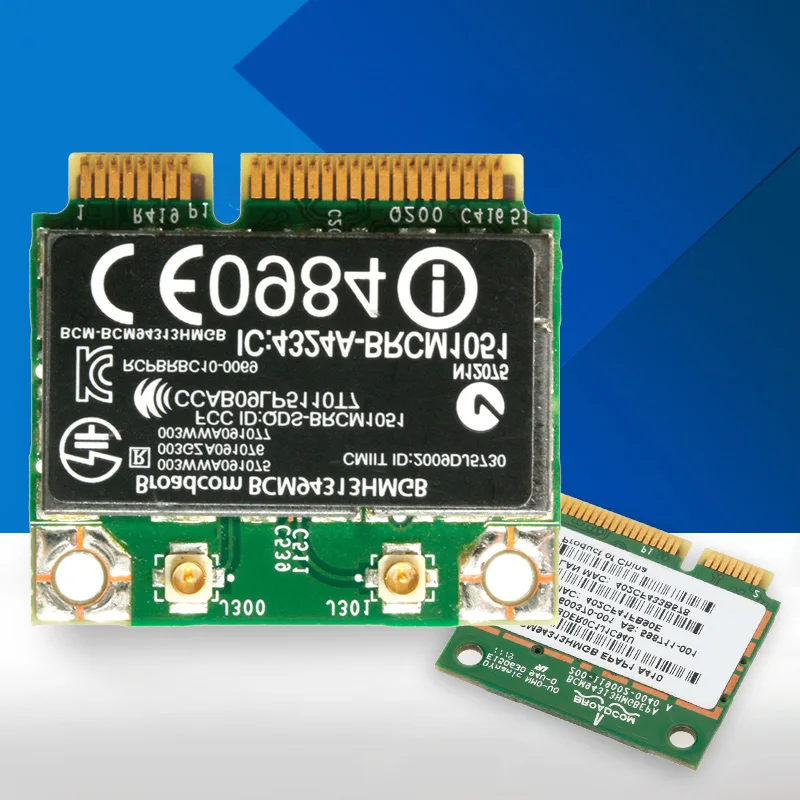 Половинная мини PCI E 802.11n Wifi карта Bluetooth BCM94313HMGB 600370 001 для DELL HP|Сетевые карты| |