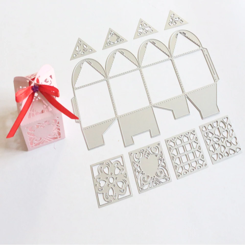 Металлические Вырубные штампы в подарочной коробке 3D DIY металлические для