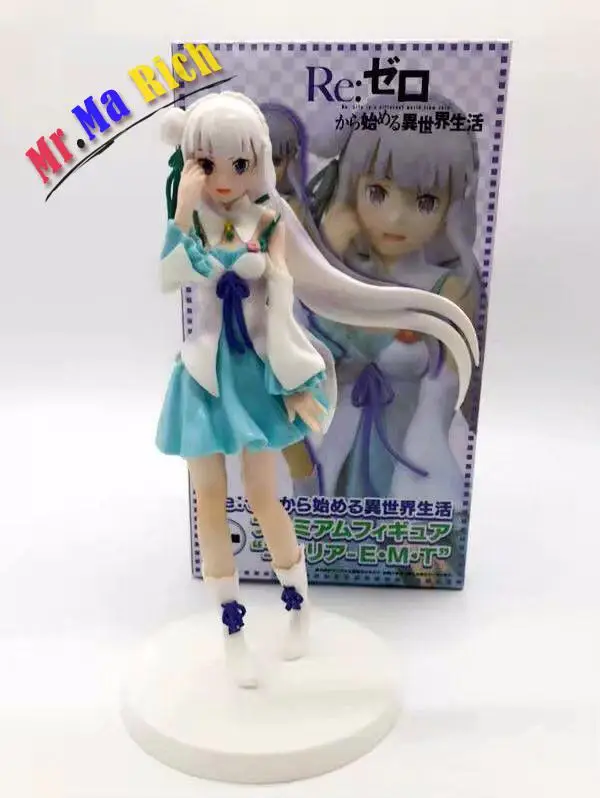 Аниме Re: жизнь в другом мире от Zero Emilia Blue Dress Ver Doll 20 см NIB|anime|dolls animeanime doll |