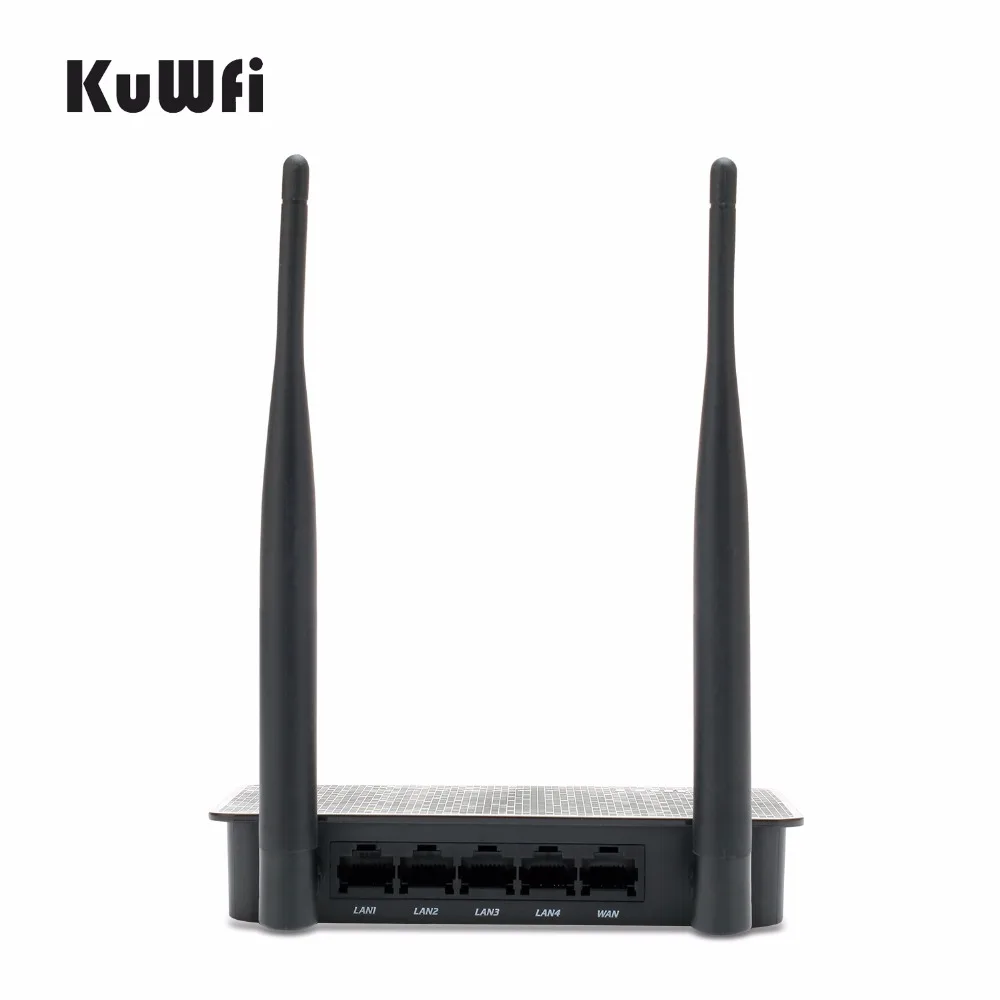 Беспроводной маршрутизатор KuWfi 802.11n 300 Мбит/с с антенной 2/5 дБи|wifi extender|wireless routerap