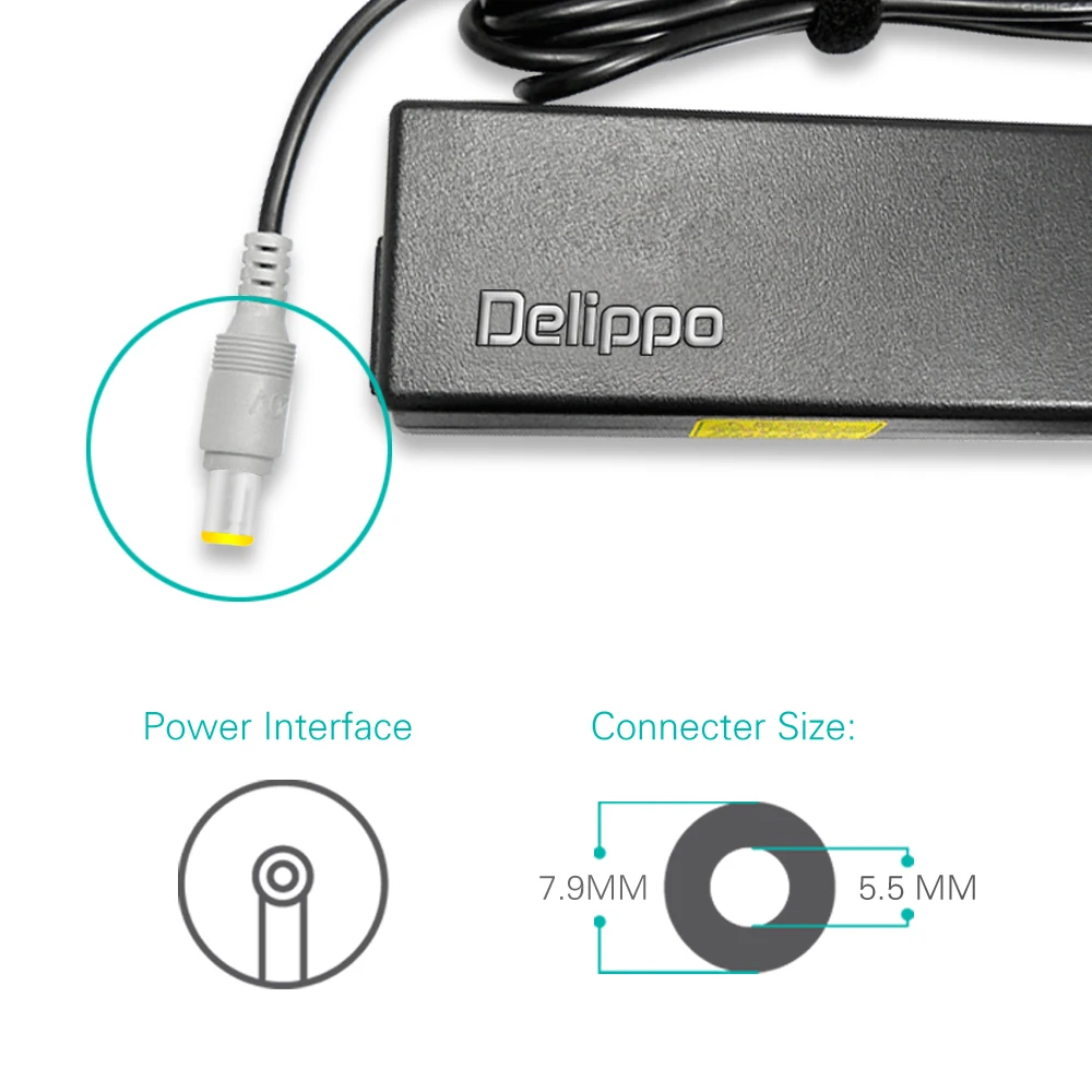 Адаптер питания Delippo 90 Вт 20 в 4 5a для Lenovo R61 R61E T60 T61 X61 Sl400 X200 T410 M490 B490 B590 ноутбука