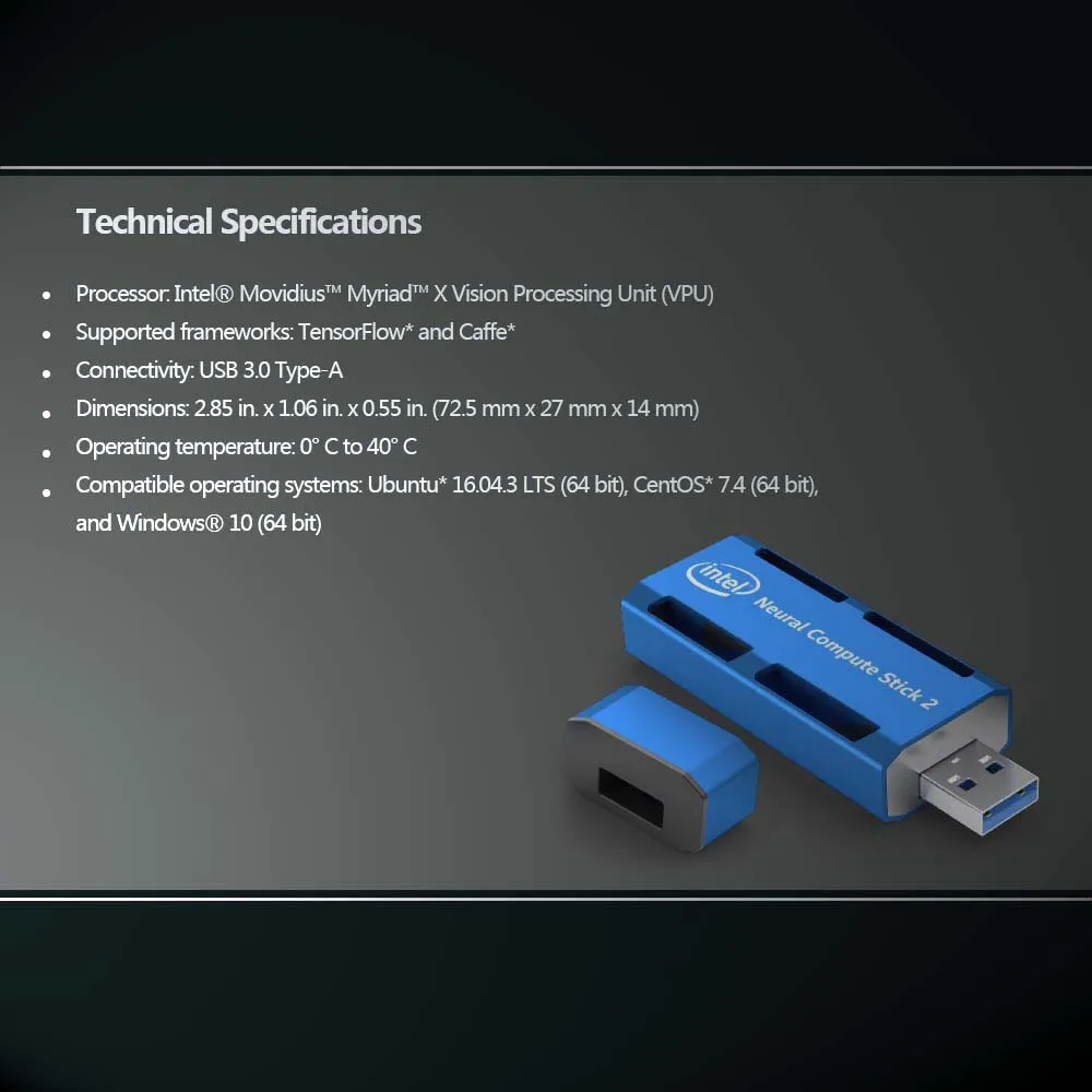 Verkaufen Intel NCS2 Movidius Neuronale Compute Stick 2 Rechen Stick1 Perfekte Für Tiefe Neuronale Netzwerk Anwendungen (DNN) NCS NCS2