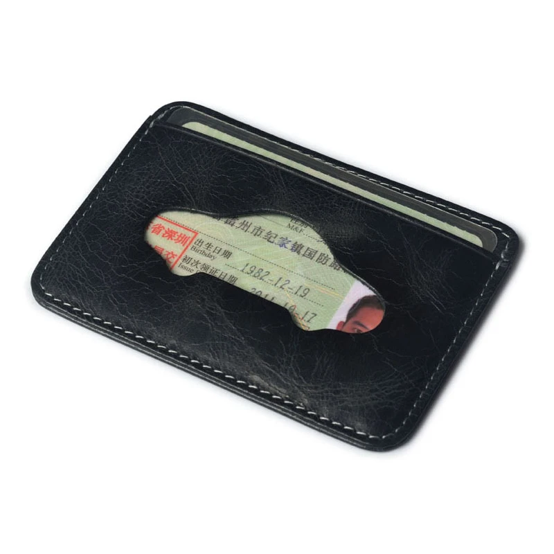 4 слота для карт портативные держатели в винтажном стиле масляный воск