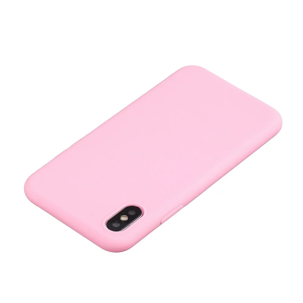 Карамельный цвет чехол для coque iPhone X XS XR/iPhone Max крышка Capinha Etui| |