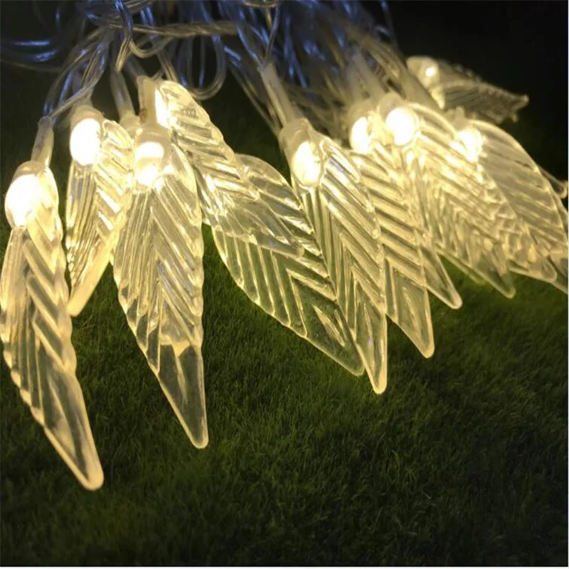 10 м 100LED гирлянда с листьями сказочные гирлянды для Хэллоуина сада дома окна