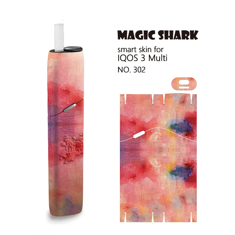 Magic Акула 2019 Живопись чехол Стикеры для IQOS3 технология 3 мульти печати стерео