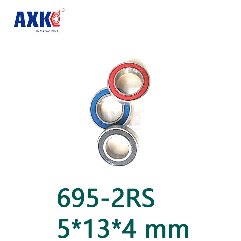 Axk Бесплатная доставка 10 шт./лот высококачественный подшипник 695-2rs 695 Rs резиновые