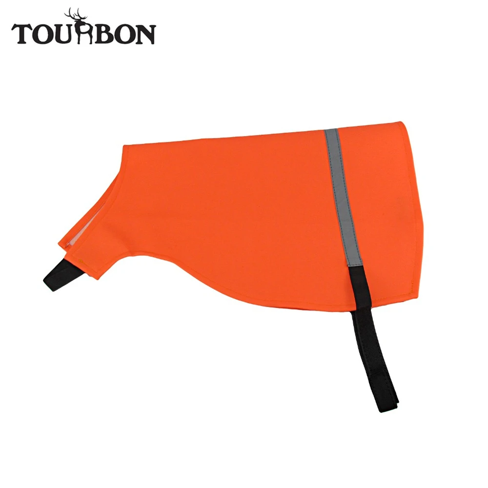Tourbon охотничий жилет для собак собачий с отражающей лентой защиты груди куртка |