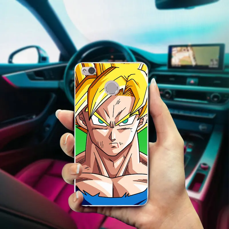 Dragon Ball Z Son Goku Super Saiya Soft TPU Cell Phone Case for Xiaomi Redmi Mi Note 2 3 3S 4 4A 4X 5 5X 5S 5A 6 6X A1 Pro Plus | Мобильные