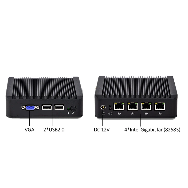 Windows 10 Мини ПК Wifi 4 Lan Gigabit Ethernet Intel Настольный карманный компьютер для