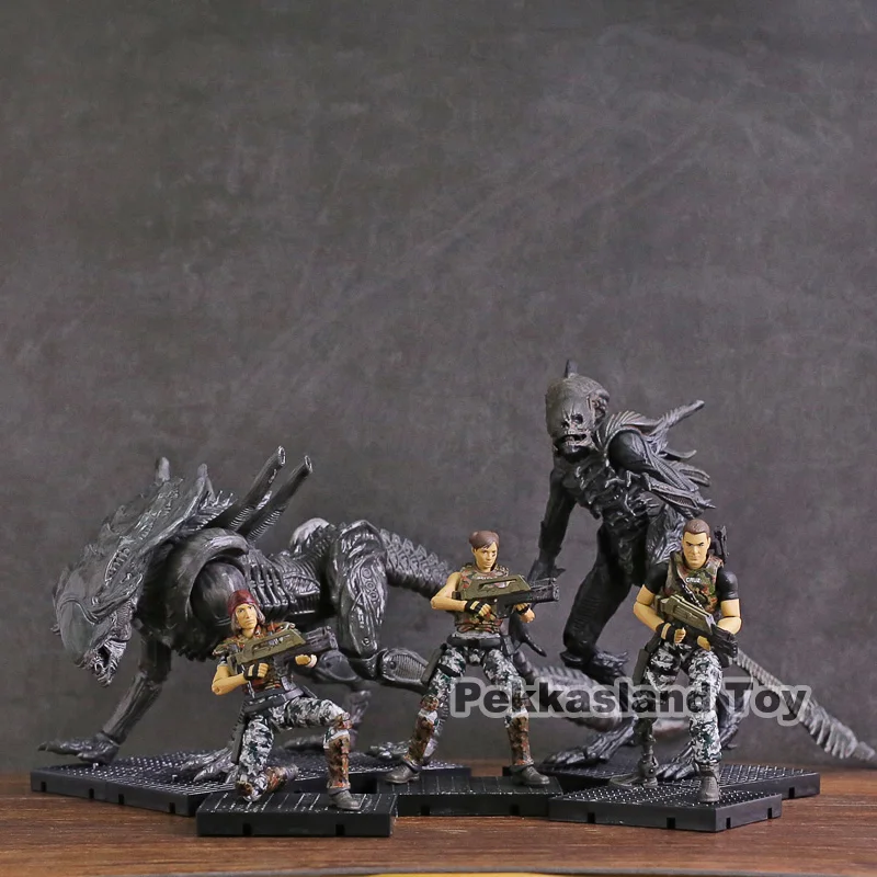 HIYA TOYS Aliens Colonial Marines Cruz Bella Redding Xenomorph Raven Crusher 1:18 ПВХ фигурка игрушки