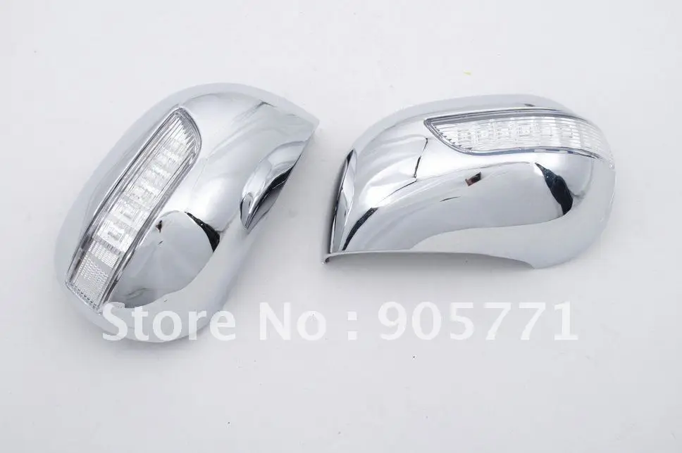 Beste Hoge Kwaliteit Chrome Cover Mirror Met LED Blinker Voor Nissan Cube 04-08 Gratis Verzending