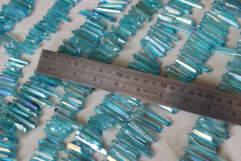 Цепочка с подвеской из кварцевого кристалла Rainbow Aqua Aura 50 шт.|necklace necklace|necklace