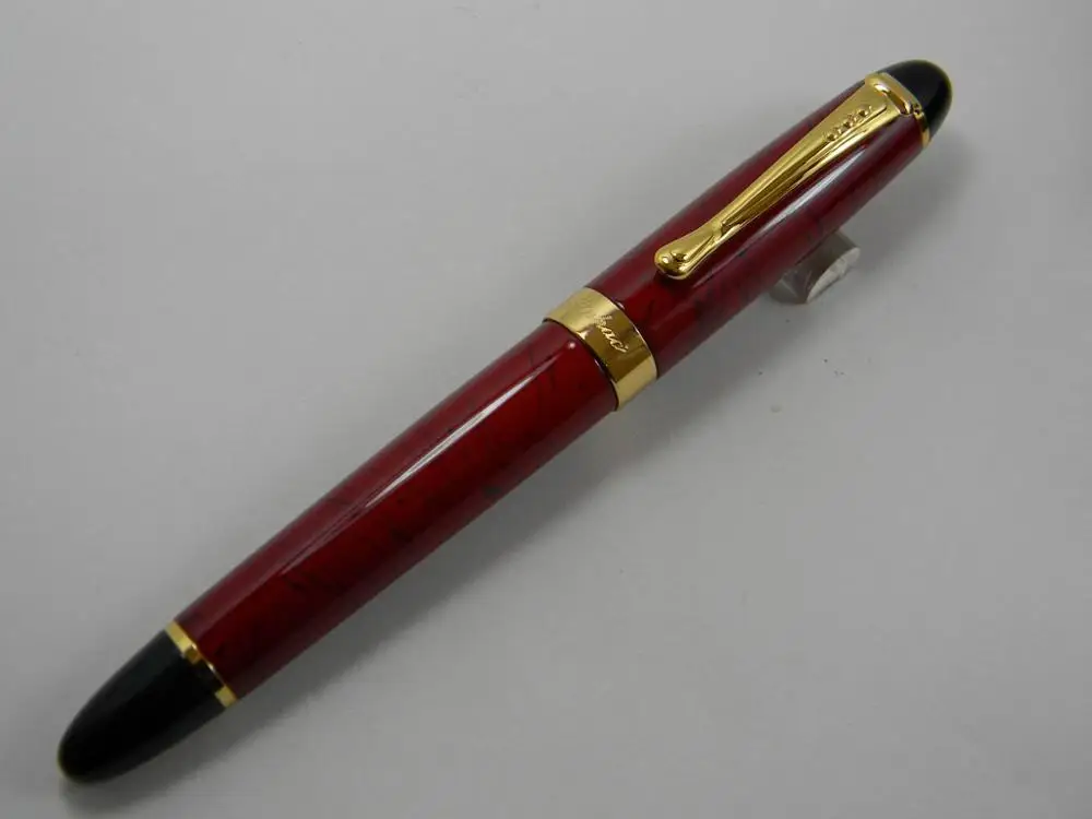 Dark red Подарочный офис в круглом корпусе, погруженный в наконечник перьевой ручки, английская медная пластина ES каллиграфия JINHAO X450 ZB G перьевая ручка - Цвет: Dark red