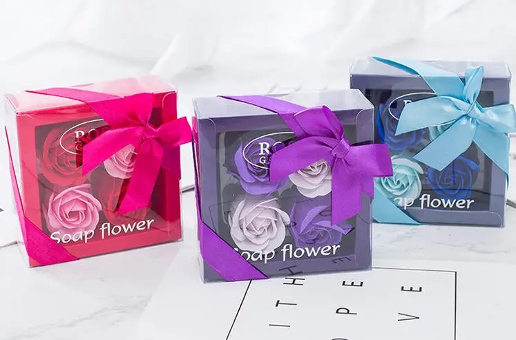 50pcs lot wedding favors and gifts for guests giveaways artificial flowers soap flower Bridal Shower baby shower SN2039