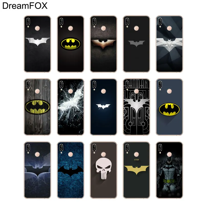 L248 Superhero Batman Logo Soft TPU Silicone Case Cover For Huawei P8 P9 P10 P20 P30 Lite Pro P Smart Plus 2017 2019 |
