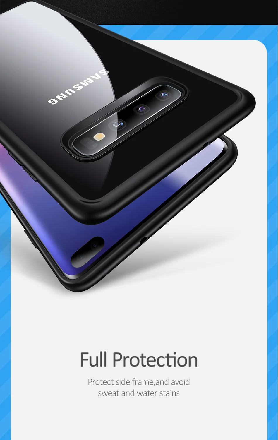 USAMS тонкий защитный чехол для samsung S10 S10 Plus S10E TPU прозрачная задняя крышка полная защита для Galaxy S9 S9 Plus чехол