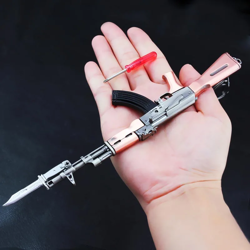 1 шт. модель оружия AKM Mini металлического под давлением военные игрушки для детей