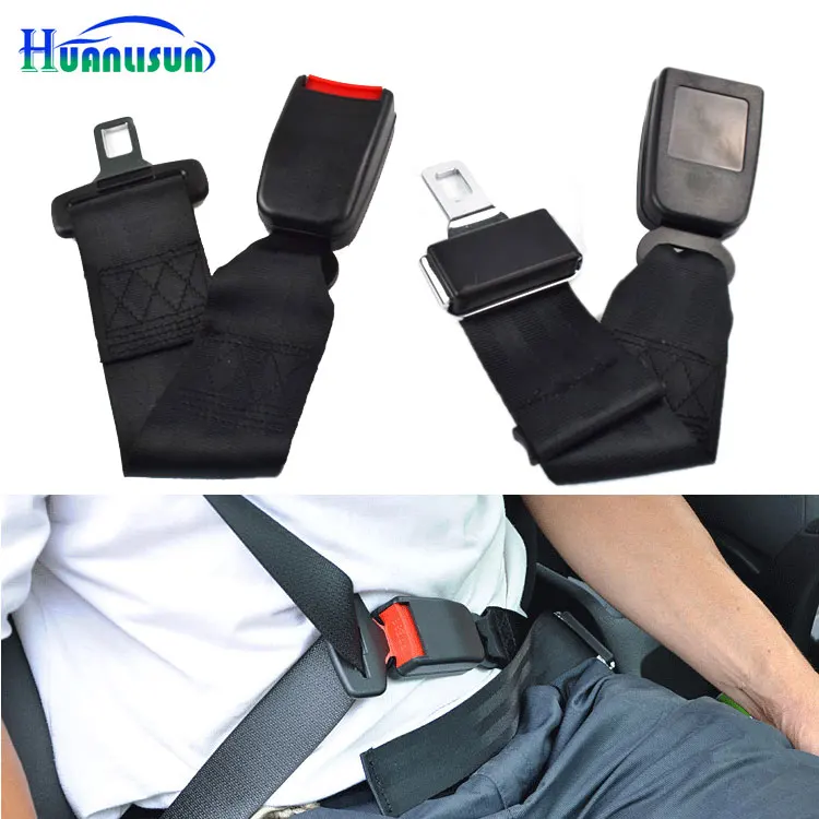 

HUANLISUN Car Seat Belt Extender Seatbelt Extention Safe Belt Extender Black Type Interior Accessories
