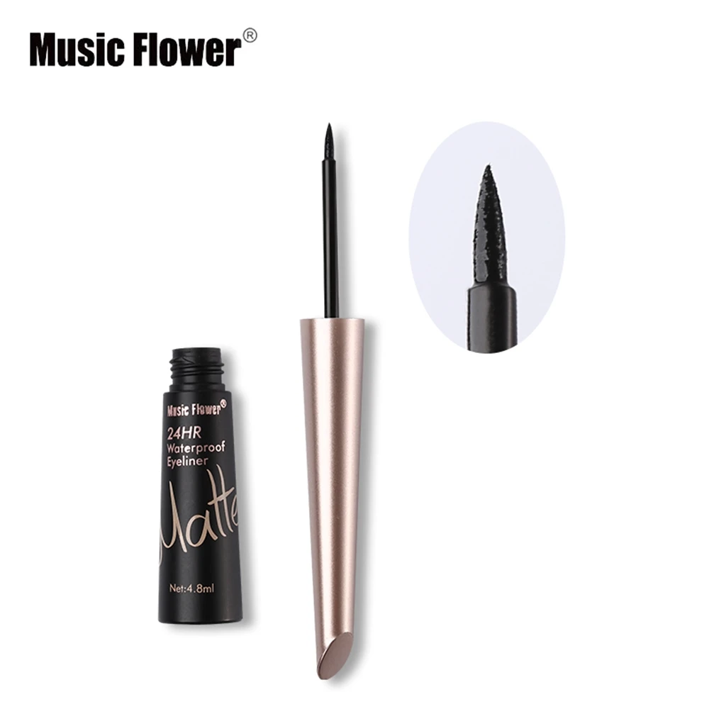 1 шт. модный бренд Music Flower водостойкий жидкий карандаш для глаз 24H долговечный