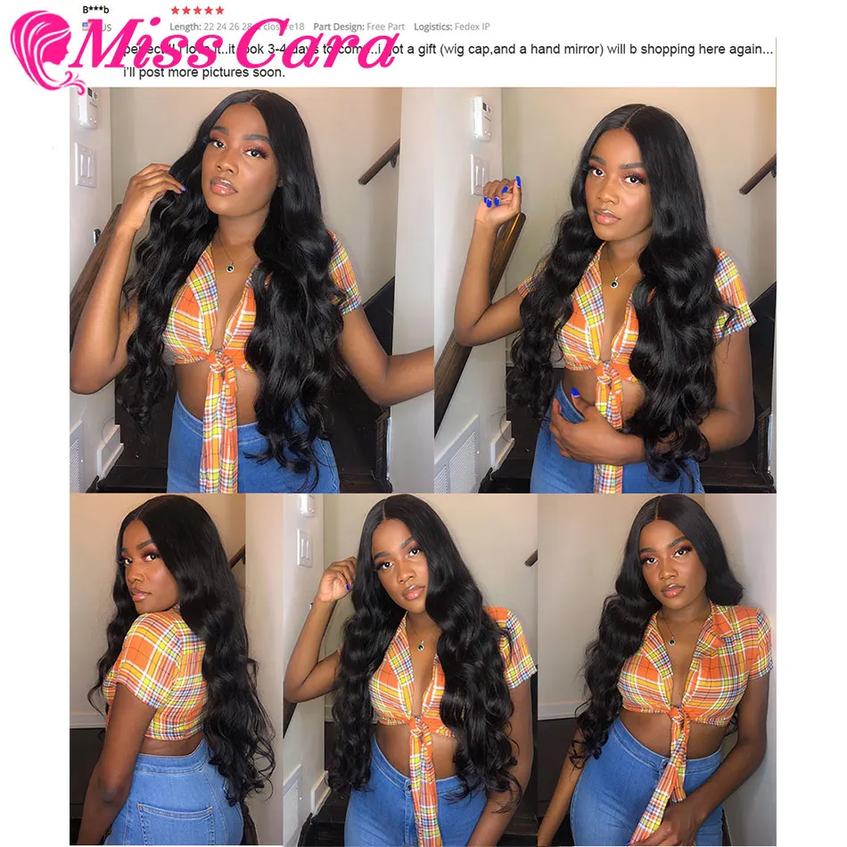 

Malaysian Body Wave 3/4 Bundles With Free/Middle Part Closure 100% Human Hair Bundles With Closure Miss Cara Remy Hair Weaves