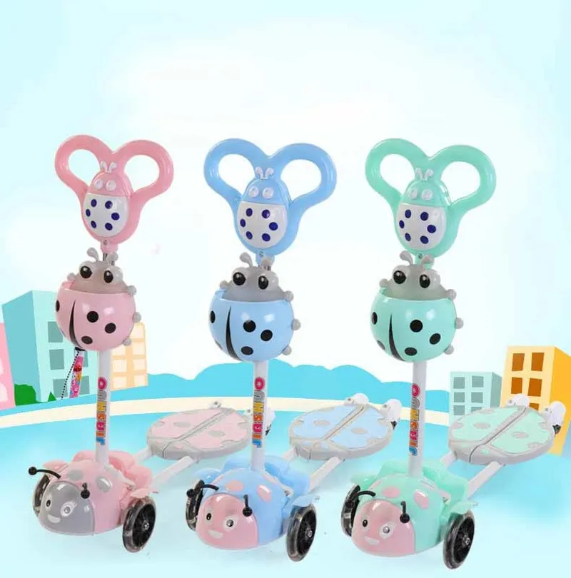 4 колесный самокат скутеры детские регулируемая высота детский скутер велосипед