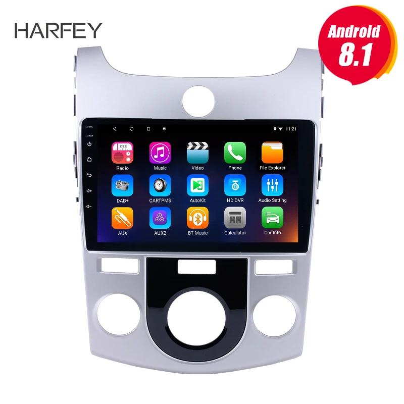 Harfey 9 дюймов HD сенсорный экран Android 8 1 Авторадио GPS для 2008-2012 KIA Forte(MT) с Bluetooth музыка