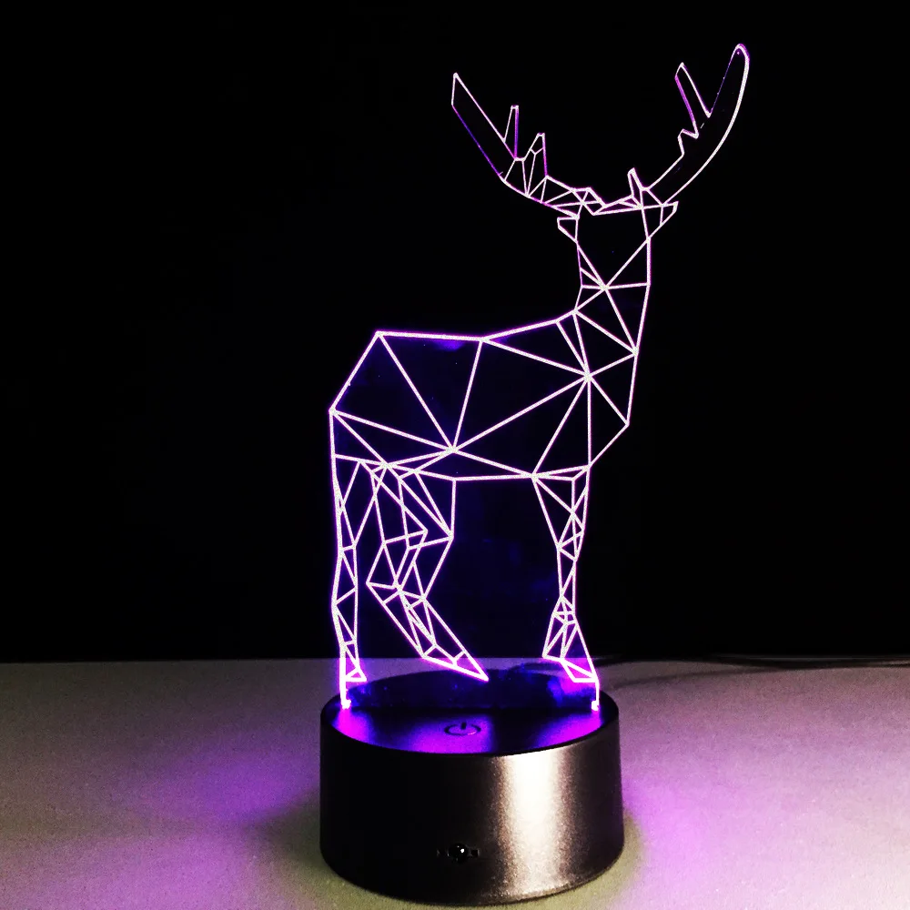 

Milu Deer 3D LED USB Bluetooth Speaker Lamp 7 Color Night Light For Kids Birthday Gift Home Bedroom Decoration