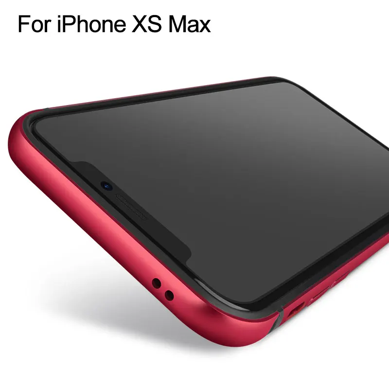 For iPhone XS Max Ascromy для iPhone X чехол-бампер люксовый бренд противоударный золотой красный противоударный чехол s для Apple iPhone XS Max XR 11 Pro Аксессуары - Цвет: For iPhone XS Max
