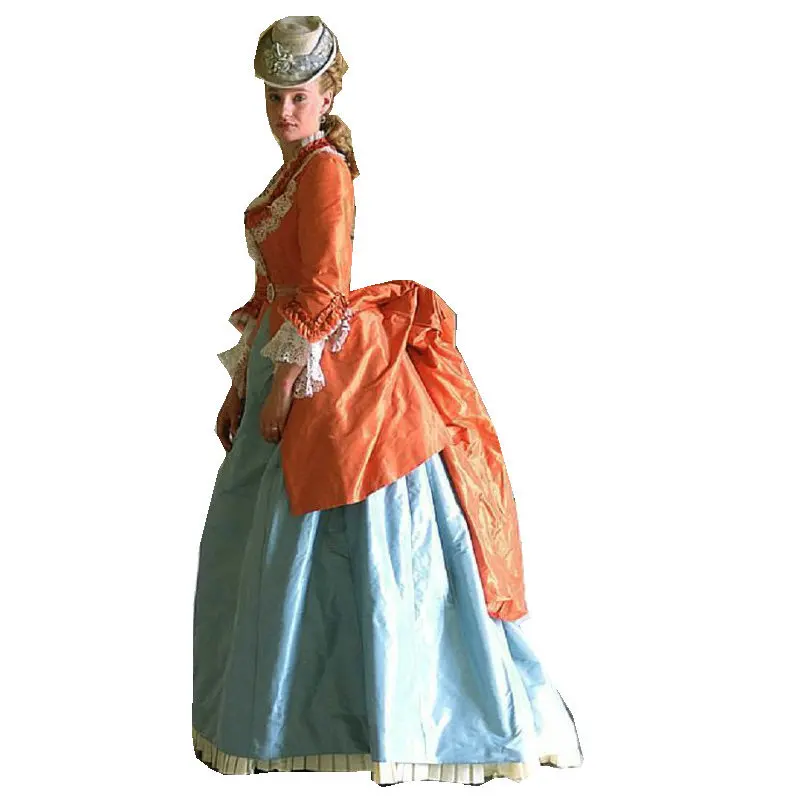 

History!19 Century Vintage Victorian Dress 1860s Scarlett Civil War Southern Belle dress Marie Antoinette dresses US4-36 C-871